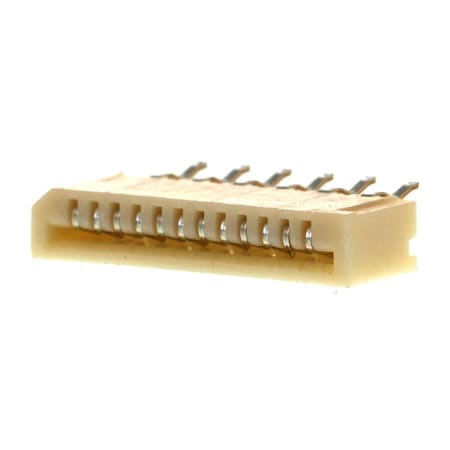 Molex Ffc/Fpc Connector, 12 Contact(S), 1 Row(S), Female, Straight, 0.039 Inch Pitch, Solder Terminal, 528061210